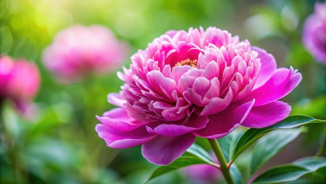 Close-up of a beautiful pink purple peony Alexander Fleming flower with a blurred background, peony, flower, pink, purple, beauty