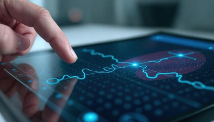 Digital Tablet with Medical Data Overlay