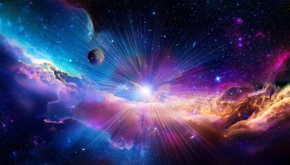 Vibrant Cosmos: Captivating Colorful Abstract Background, Perfect for Your Space