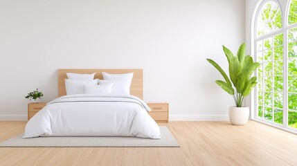 A sparsely furnished room filled with natural light and simple decor, offering a tranquil space for a digital detox.