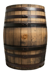 Obraz premium Dirty Wooden Barrel, Wood & Dirt, Isolated Transparent Png Graphic Resouce 