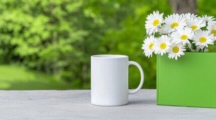 Obraz premium A picture depicting a digital detox scene, featuring books and tea, but no electronic devices.