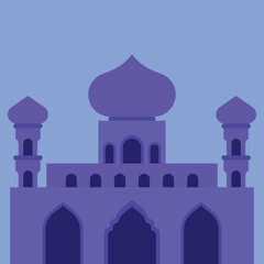 Islamic Mosque icon vector. Mosque illustration. islamic mosque icon.