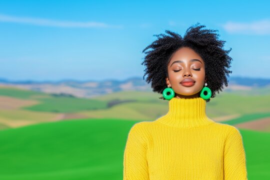 A woman in traditional Fandango attire pausing her digital detox to focus on mental wellness.