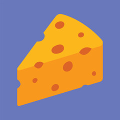 Cheese vector icon. piece of Cheese illustration. tasty cheese icon vector