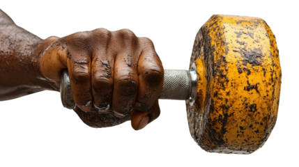 Dumbell isolated on white background