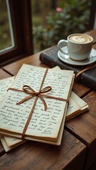 still life with coffee and book