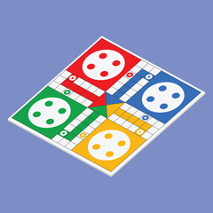 Ludo icon vector. Ludo Family Board Game illustration. ludo icon 4 player