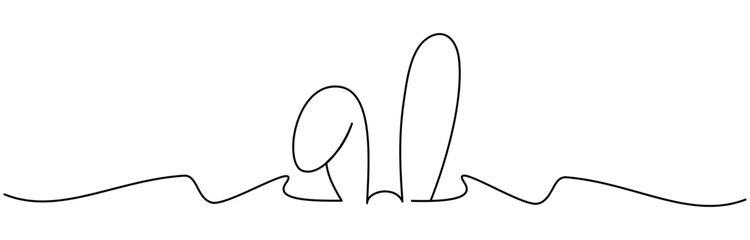 easter day line art illustration