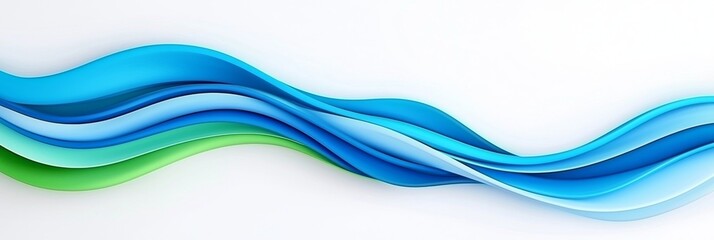 An abstract background featuring a gradient of green and blue, generated by AI.