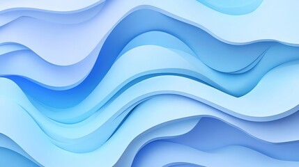 Abstract Blue Waves: Serene and calming, these flowing, layered waves of blue evoke a sense of tranquility and fluidity. The soft, gentle curves create a sense of motion and depth.