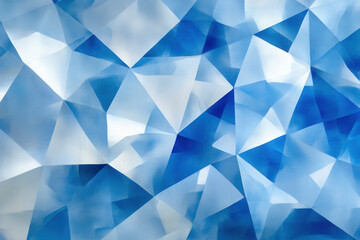 Fototapeta premium Crystal-Like Abstract Blue Pattern