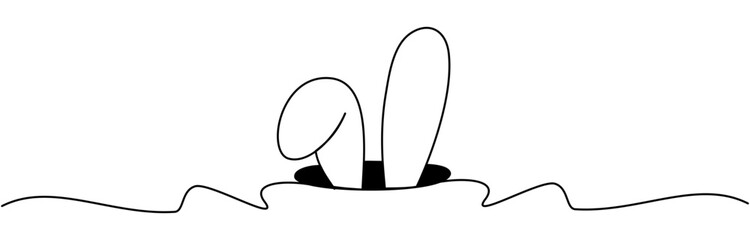 easter day line art illustration