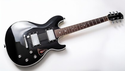 electric guitar isolated on white background