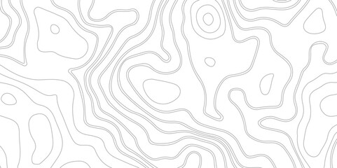 Obraz premium Abstract Topographic Contour Line Pattern in Black and White, Topographic map background geographic line map with elevation assignments. 