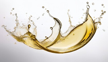 orange juice splash isolated on white
