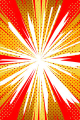 新年用アメコミ風背景(縦長)