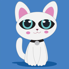 cat vector illustration, perfect for cartoons, clipart, and line art designs