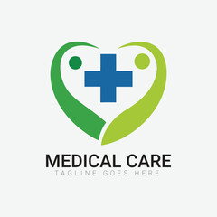 Medical health logo design templates