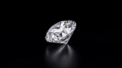 Sparkling diamonds on a black background represent purity and precision in diamond clarity.