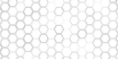 Fototapeta premium Abstract cube hexagon shape background. Vector banner design. Hexagons pattern. Geometric abstract background with simple hexagonal elements.