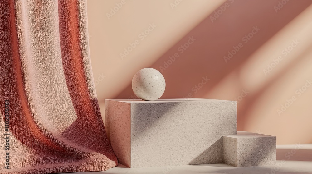 Poster minimalist design showcase modern studio graphic presentation soft textures aesthetic perspective ar