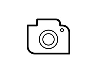 Camera Icon. Camera symbol. Camera vector icon flat, isolated on white