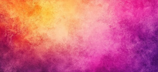 Purple, Orange, Pink, and Yellow Gradient Background with Grainy Texture - Ideal for Banner or Poster Design