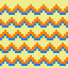 ornament pattern in pixel art.