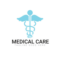 Medical health logo design templates