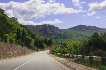 Mountain road in Crimea