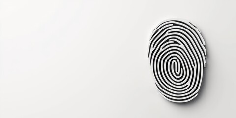 Protecting Privacy with Anti-Tracking. Black and white fingerprint on a light background.