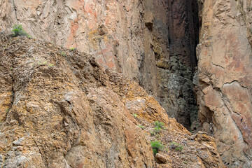 Rocks of la buitrera canyon, piedra parada, chubut, argentina