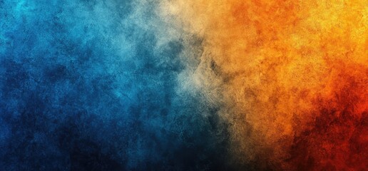 Obraz premium Blue and Orange Colorful Gradient Background with Grainy Texture for Banner or Poster Design