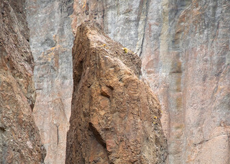 Rocks of la buitrera canyon, piedra parada, chubut, argentina
