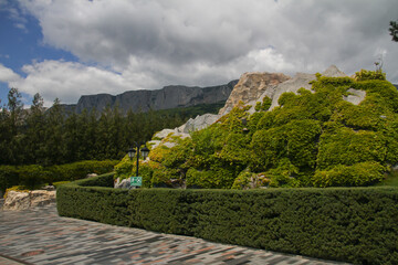 Crimea, Yalta, Mountain view with trees