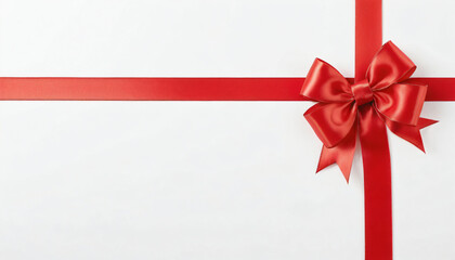 red ribbon with bow