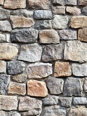 Fototapeta premium Stone Wall with Fire Hydrant