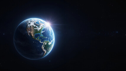 a bright light emanating from the center of the earth, illuminating the earth from space