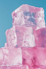 Fototapeta premium Stacked Ice Cubes