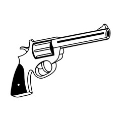 Gun-black-and-white-color
