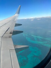 view from airplane window