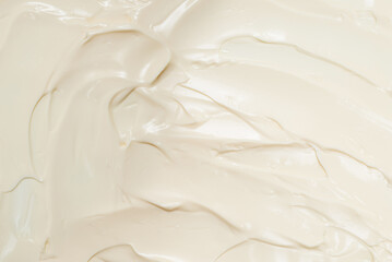 White whipped cream texture.