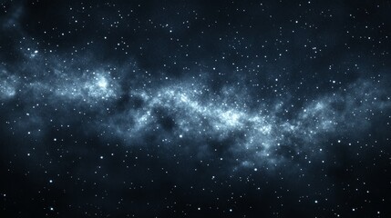 Obraz premium Starry Night Sky Over Milky Way, a breathtaking view of a vast, illuminated cosmos, inspiring awe and curiosity about the universe and the mysteries of space exploration