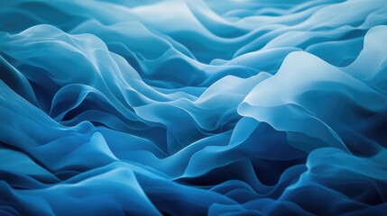 Fototapeta premium Blue Fabric Close Up