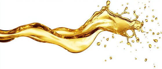 Oil splash isolated on white background