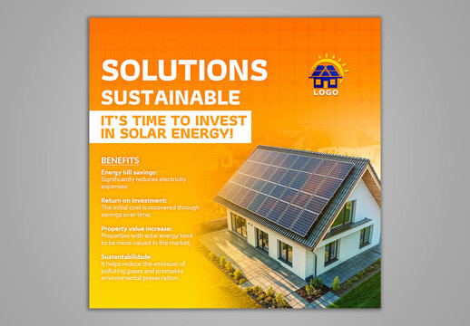 Solar Panels Social Media Template