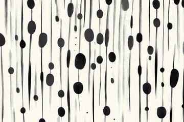 Monochrome Abstract Pattern with Dotted Lines