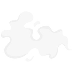 Cartoon smoke effects. Coffee and tea steam, food flavor, smell and aroma. Vector white vapor of hot drinks and food, fire flame, cigarette smoke clouds, coffee cup or mug steam.