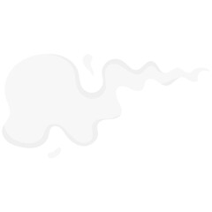 Cartoon smoke effects. Coffee and tea steam, food flavor, smell and aroma. Vector white vapor of hot drinks and food, fire flame, cigarette smoke clouds, coffee cup or mug steam.